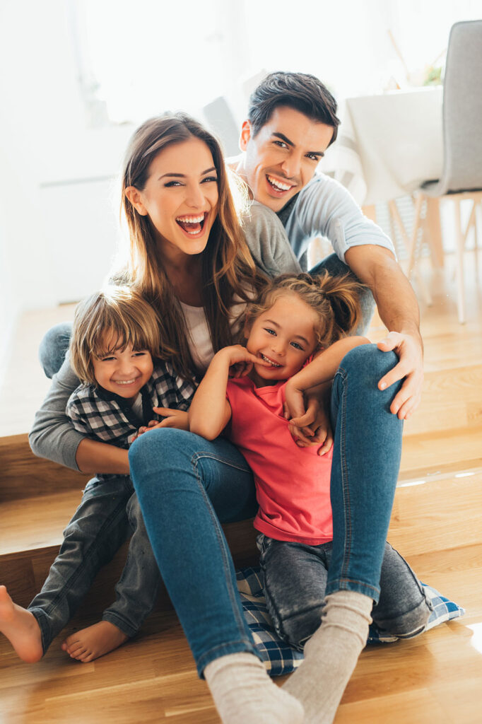 Happy Family within the HOA community managed by Association One